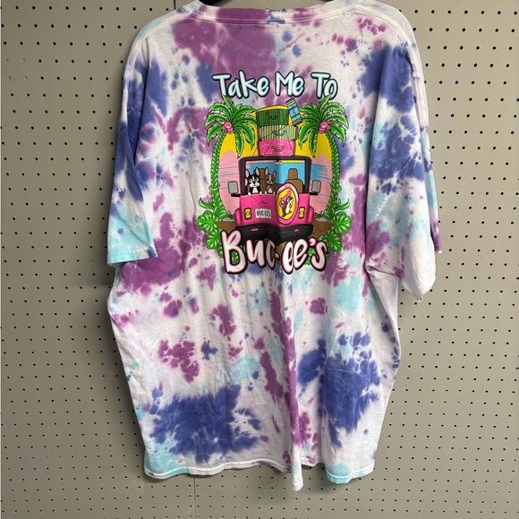 Colorful Buc-ee’s Tie-Dye Short Sleeve Tee - Picture 2 of 4